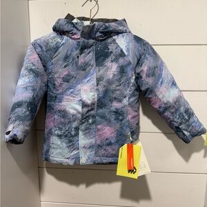 all in motion Kids' Hooded Winter Puffer Jacket - Purple & Blue